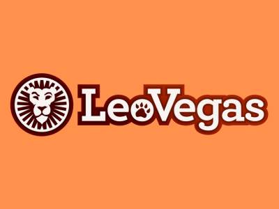 Leovegas logo med baggrund